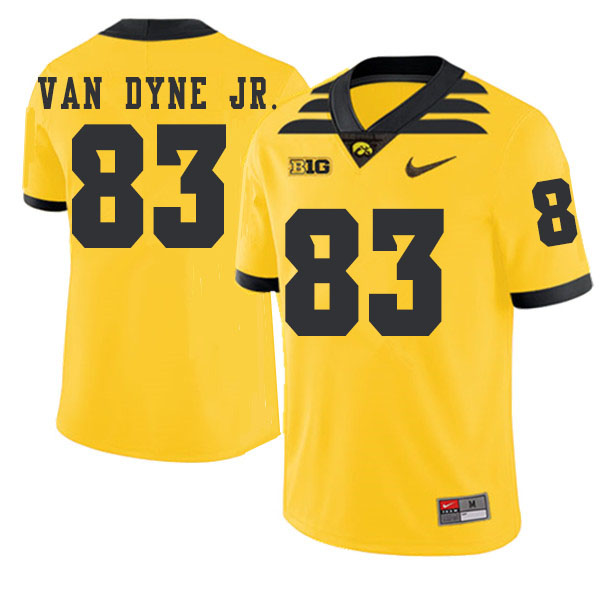 2019 Men #83 Yale Van Dyne Jr. Iowa Hawkeyes College Football Alternate Jerseys Sale-Gold - Click Image to Close